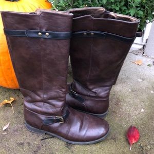 Leather kids boots
